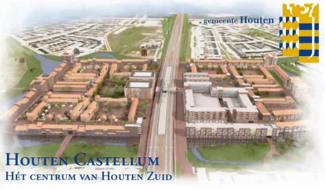 Houten Castellum in Vogelvlucht 
(bron: Gemeente Houten)